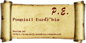 Pospisil Euzébia névjegykártya